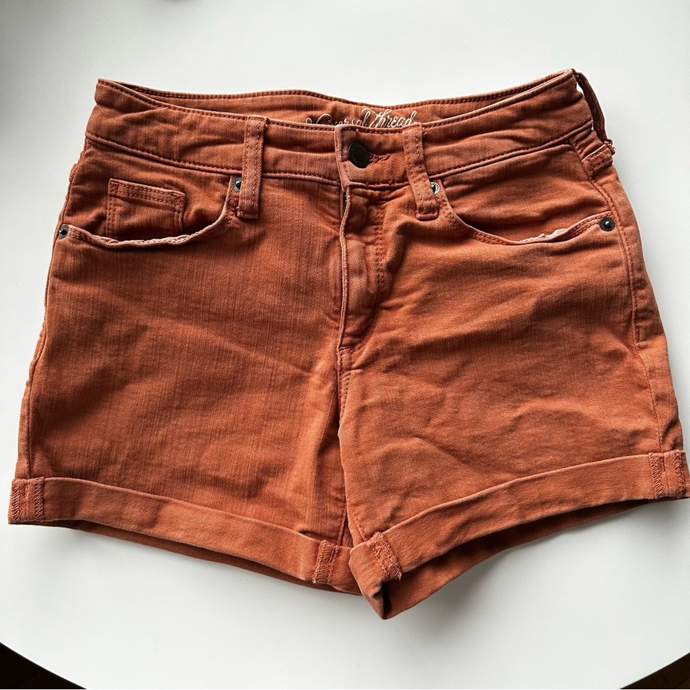 Universal Thread Orange Denim Shorts